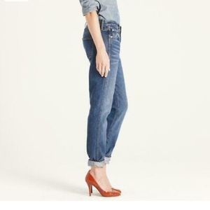J. Crew High-Rise Straight Sz29 Stiff Denim